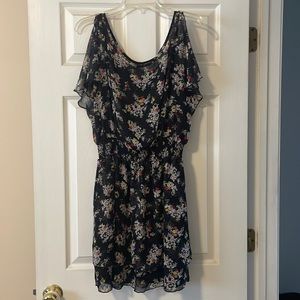 Express floral empire waist dress